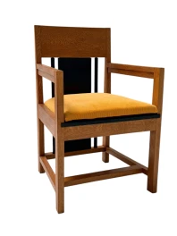 Two Art Deco Modernist High Back Armchairs by Cor Alons, 1927